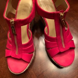 Michael Kors Damita Wedge Sandals. Almost new - Worn maybe twice.